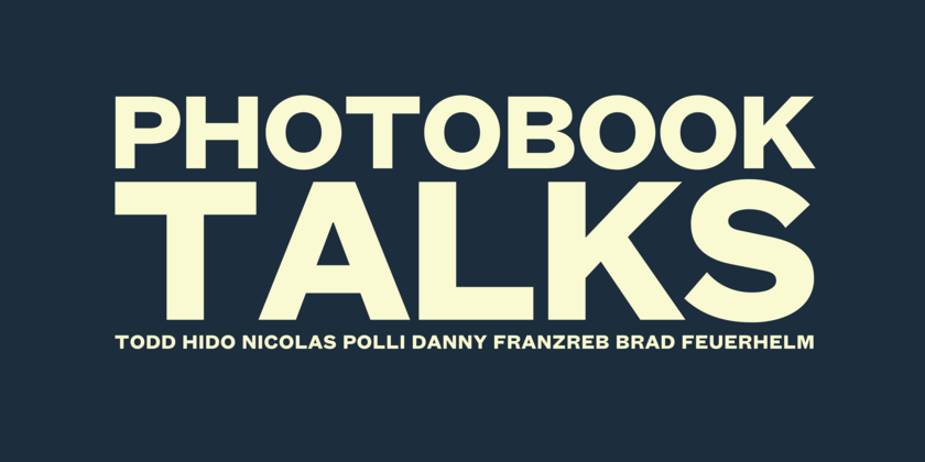 Event banner Photobook Talks (opens enlarged image)