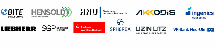 Sponsoren-Logos des HNU-Jubiläums 2024