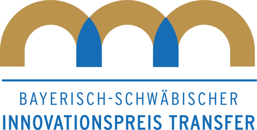 Das Bild zeigt das Logo des "bayerisch-schwäbischen Innovationspreis Transfer"